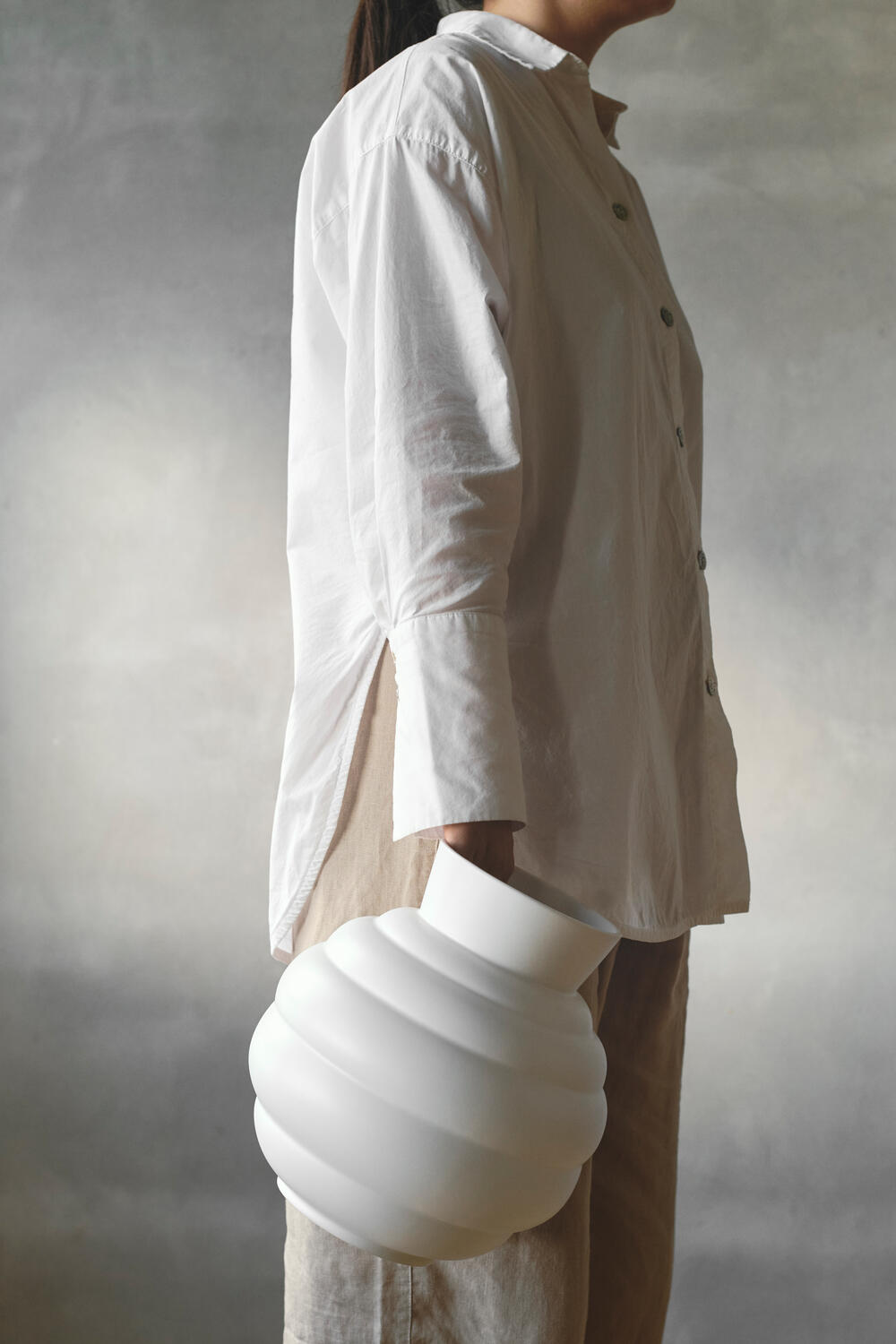 x Tortus Archie vase No3 - hvid